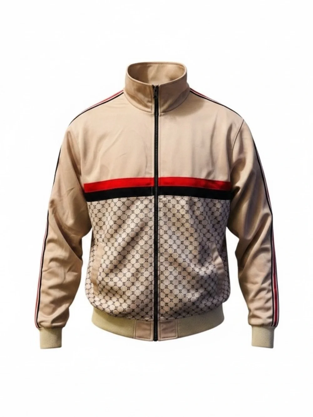 FOCUS NWT Beige & Red Track Jacket - Picture 3 of 10
